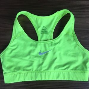 Nike Neon Yellow Pro Sports Bra